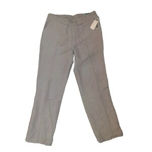 Cubavera Natural Linen Blend Drawstring Pants Trousers Sz Large 34-35 x 32 NWT